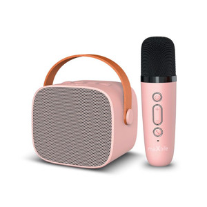 Obrazek Maxlife zestaw karaoke Bluetooth MXKS-100, PINK / RÓŻOWY