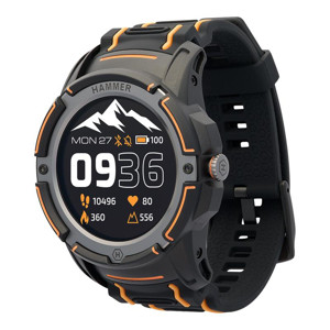 Obrazek Hammer Smartwatch plus BLACK-ORANGE/CZARNY/POMARAŃCZOWY