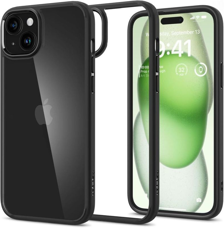 Obrazek SPIGEN ULTRA HYBRID IPHONE 15 PLUS MATTE BLACK