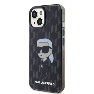 Obrazek KARL LAGERFELD IPHONE 15 MONOGRAM IKONIK KLHCP15SHNKMKLK CZARNY/BLACK