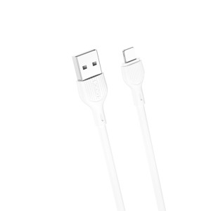 Obrazek XO KABEL NB200 USB-LIGHTNING 1m 2,1A BIAŁY