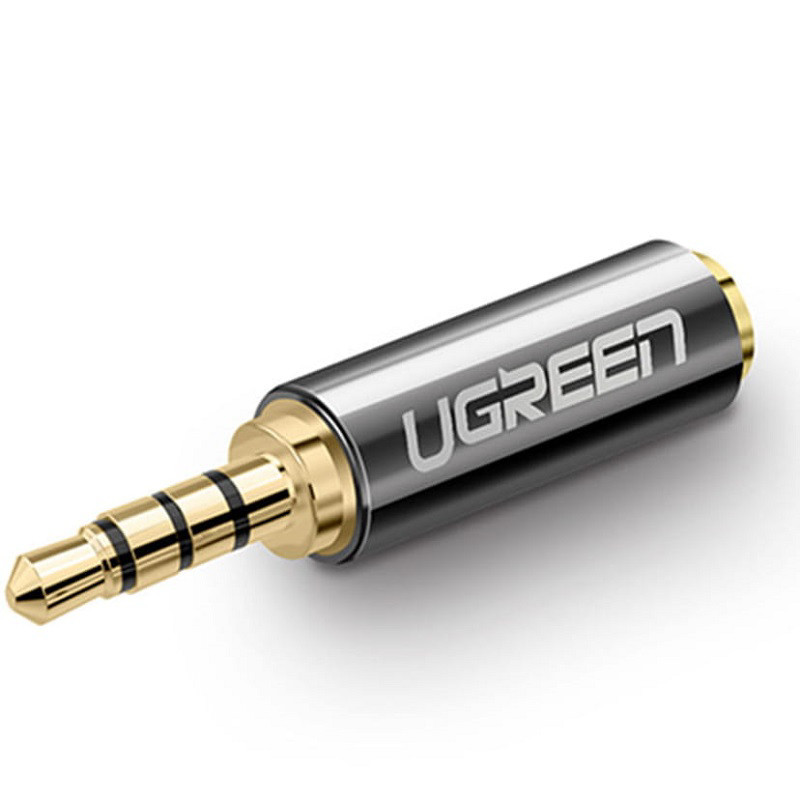 Obrazek Ugreen adapter audio jack 2.5mm męski do jack 3.5mm żeński czarny 20501