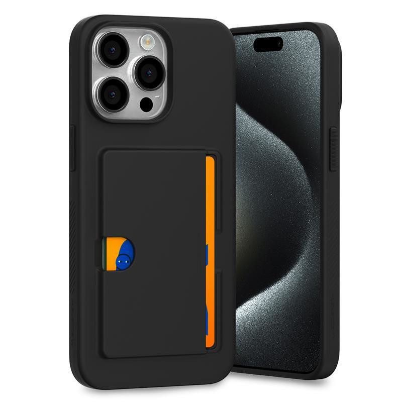 Obrazek Mercury Rail 2 Card Case Iphone 15 Pro Max , BLACK / CZARNY