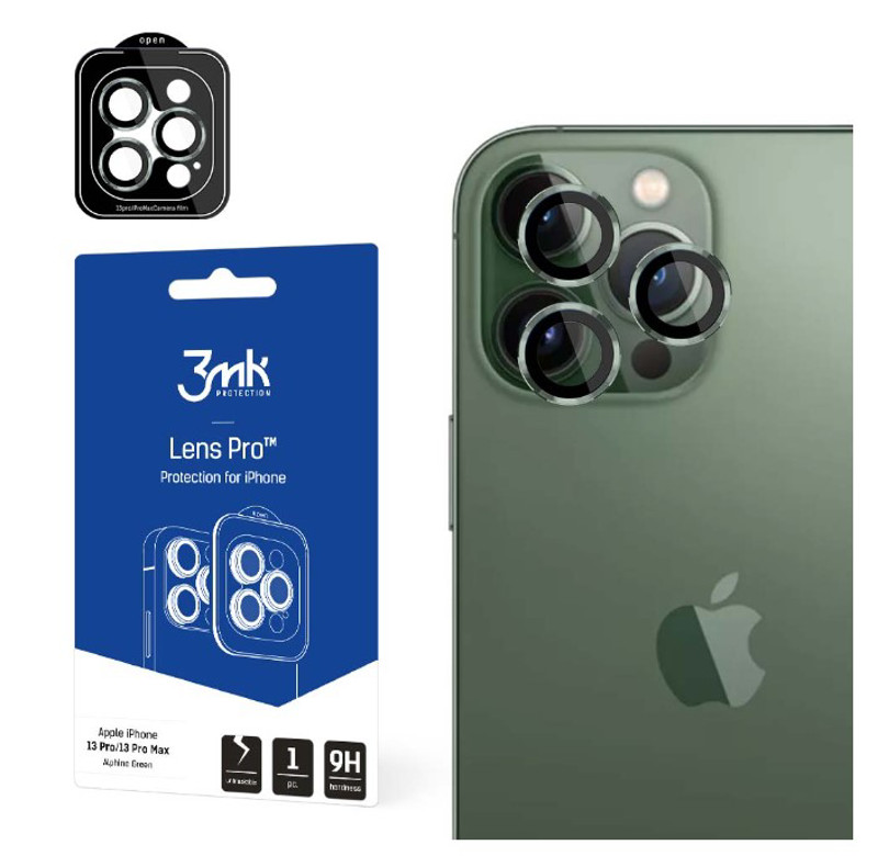 Obrazek 3MK LENS PROTECTION PRO IPHONE 13 PRO /13 PRO MAX ALPHINE GREEN