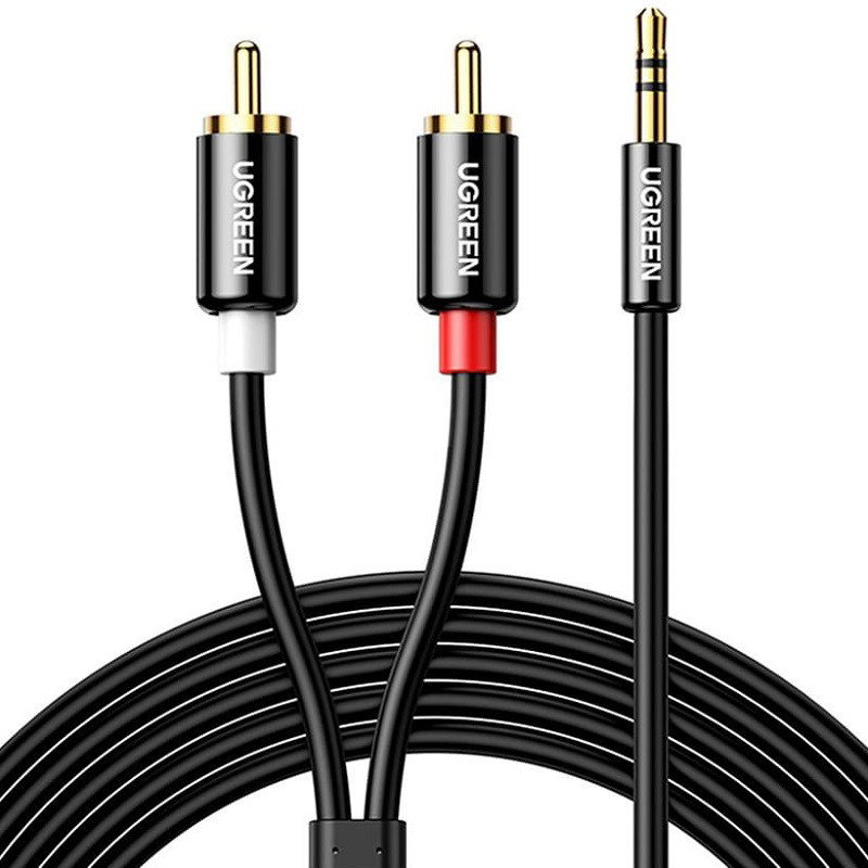 Obrazek Ugreen kabel AV116 10583 audio mini jack

3,5 mm męski / 2RCA męski 1.5m - czarny