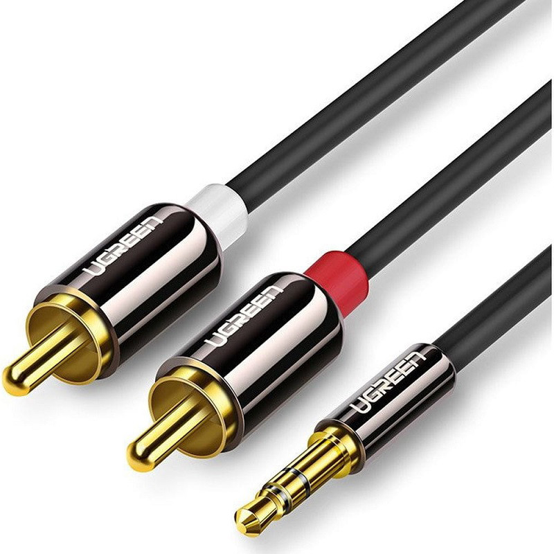 Obrazek Ugreen kabel AV116 10590 audio mini jack

3,5 mm męski/ 2RCAmęski 3m - czarny