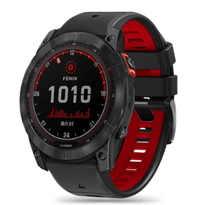 Obrazek TECH-PROTECT OPASKA ICONBAND PRO GARMIN FENIX 5/6/6PRO/7 BLACK/RED