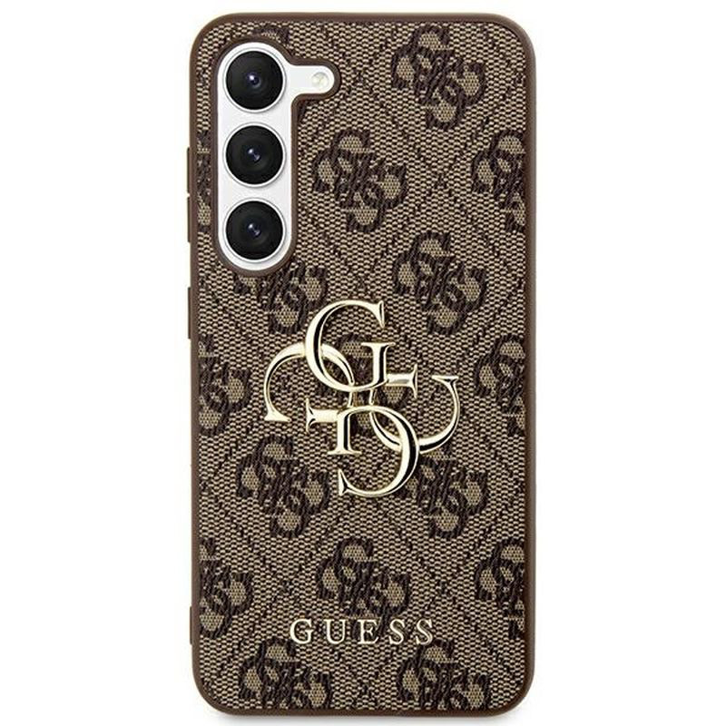 Obrazek GUESS SAMSUNG S24 PLUS GUHCS24M4GMGBR METAL LOGO BROWN