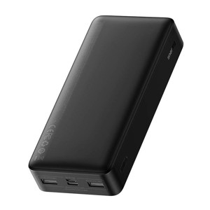 Obrazek POWERBANK BASEUS BIPOW 20000mAh 2xUSB USB-C 15W BLACK