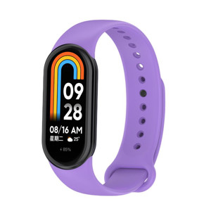 Obrazek Pasek Silikonowy Mi Band 8 / M8 (4), PURPLE / FIOLETOWY