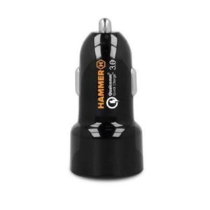 Obrazek Hammer car express charger 2xUSB 2.4A QC3.0