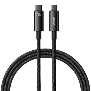 Obrazek KABEL BASEUS TUNGSTEN 240W USB-C/USB-C 1M BLACK