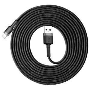 Obrazek KABEL BASEUS CAFULE USB/LIGHTNING 2A 3M GREY/BLACK