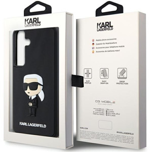 Obrazek KARL LAGERFELD Samsung S24 RUBBER IKONIK KLHCS24S3DRKINK BLACK