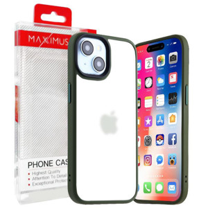 Obrazek MX RIBBED CAM IPHONE 15 PRO (6.1) GREEN / ZIELONY