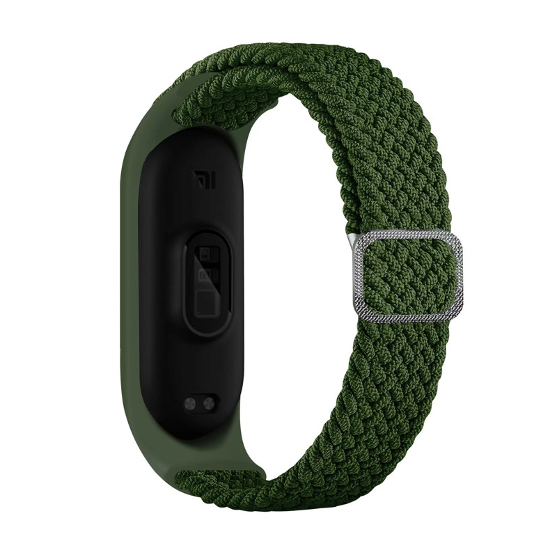 Obrazek Opaska pleciona Smart Band M3/M4/M5/M6 GREEN / ZIELONY