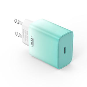 Obrazek XO ładowarka sieciowa CE18 PD 30W USB-C NIEBIESKO-BIAŁA + KABEL USB-C