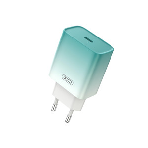 Obrazek XO ładowarka sieciowa CE18 PD 30W USB-C NIEBIESKO-BIAŁA + KABEL USB-C