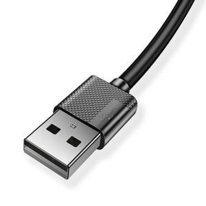 Obrazek KABEL T-PHOX NETS MICRO USB BLACK 3A ; PVC ; 2M
