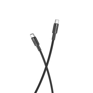 Obrazek XO KABEL NB-Q199 PD USB-C/USB-C 100W CZARNY 1,5m