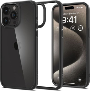 Obrazek SPIGEN ULTRA HYBRID IPHONE 15 PRO MAX MATTE BLACK