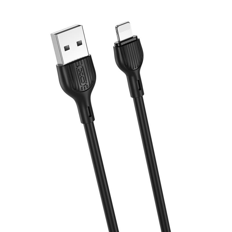 Obrazek XO KABEL NB200 USB-LIGHTNING 1m 2,1A BLACK