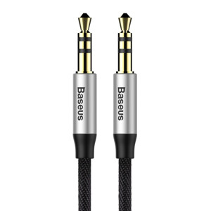 Obrazek KABEL BASEUS YIVEN AUDIO SILVER/BLACK 1.5M