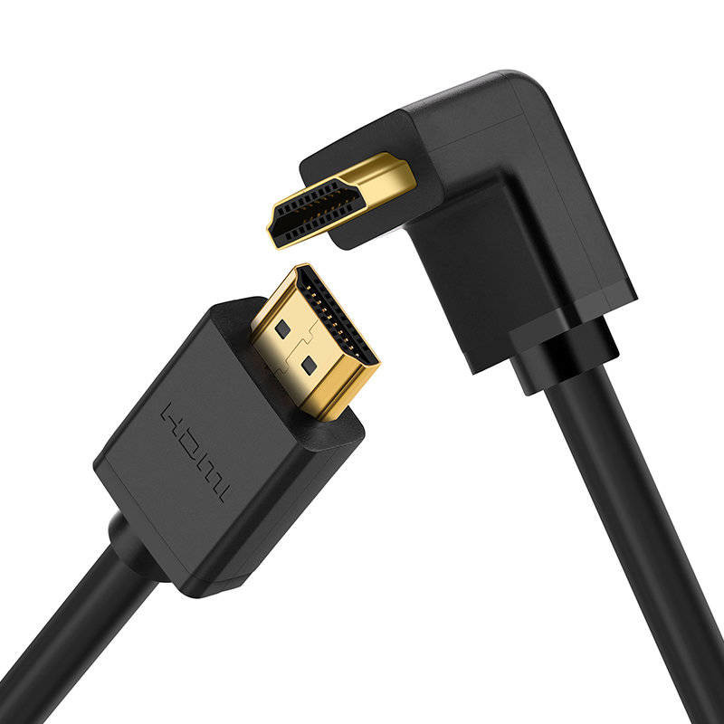 Obrazek Ugreen kątowy kabel HDMI 90° 2m czarny

HD103