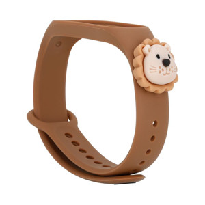 Obrazek Opaska dziecięca Smart Band M5/M6/M7 BROWN LION / BRĄZOWY LEW