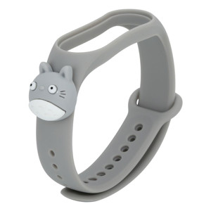 Obrazek Opaska dziecięca Smart Band M5/M6/M7 GRAY CAT / SZARY KOT