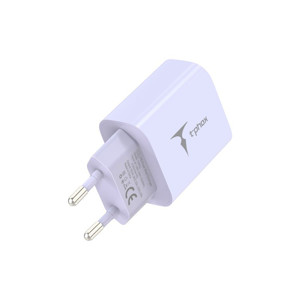 Obrazek Ładowarka sieciowa T-PHOX MODERATE SERIES T-PP11 20W + KABEL USB-C/USB-C 60W LILAC