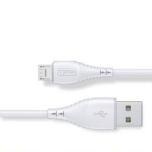 Obrazek KABEL T-PHOX NATURE MICRO USB WHITE 1.2M 3A