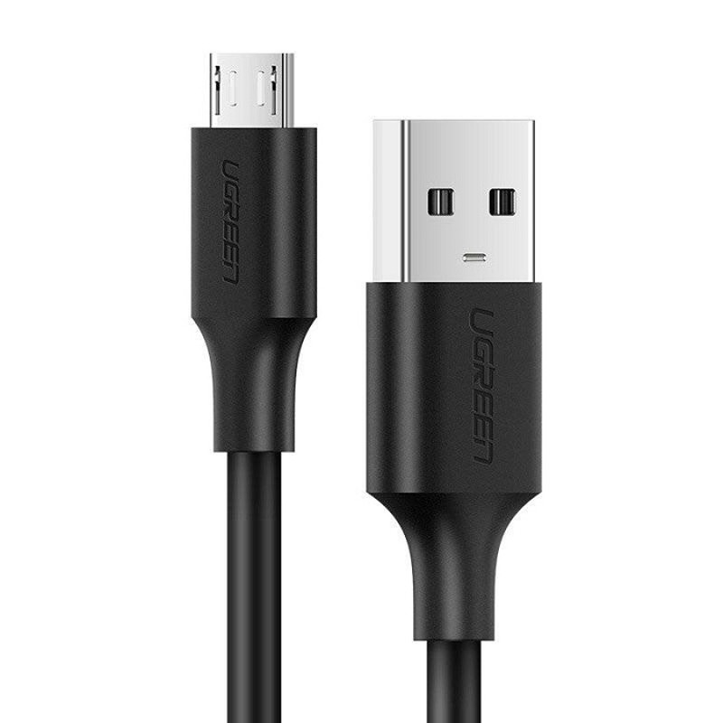 Obrazek Ugreen kabel przewód USB- microUSB 2A 1m czarny