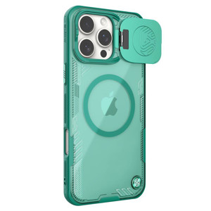 Obrazek NILLKIN ICEBLADE PROP MAGNETIC CASE IPHONE 16 PRO MAX, GREEN / ZIELONY