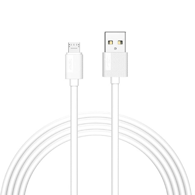 Obrazek KABEL T-PHOX NETS MICRO USB WHITE 3A ; PVC ; 2M
