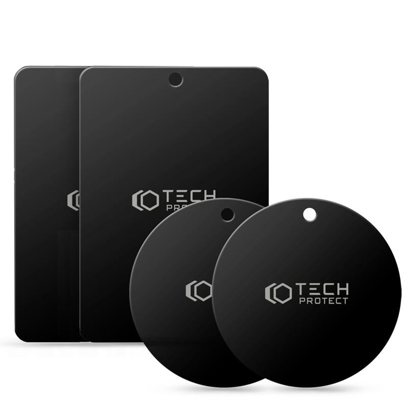 Obrazek TECH-PROTECT BLASZKI METALPLATE 4-PACK BLACK