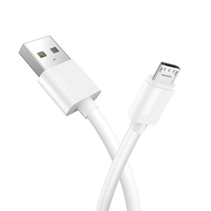 Obrazek KABEL T-PHOX NETS MICRO USB WHITE 3A ; PVC ; 1.2M