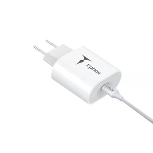 Obrazek Ładowarka sieciowa T-PHOX ISPEED 20W + KABEL USB-C/LIGHTNING WHITE