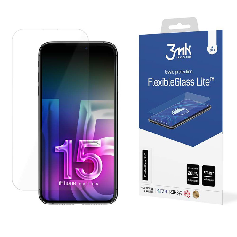 Obrazek 3MK Flexible Glass Lite Iphone 15