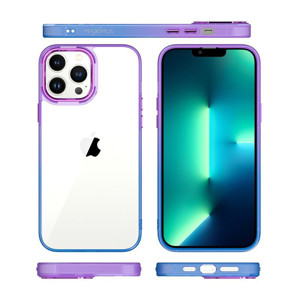 Obrazek MX RAINBOW IPHONE 15 PLUS (6.7) PURPLE-BLUE / FIOLETOWO-NIEBIESKI