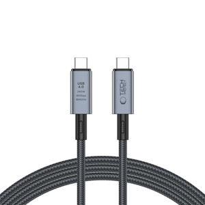 Obrazek TECH-PROTECT KABEL ULTRABOOST MAX USB 4.0 8K 40GBPS UBS 240W 2M GREY