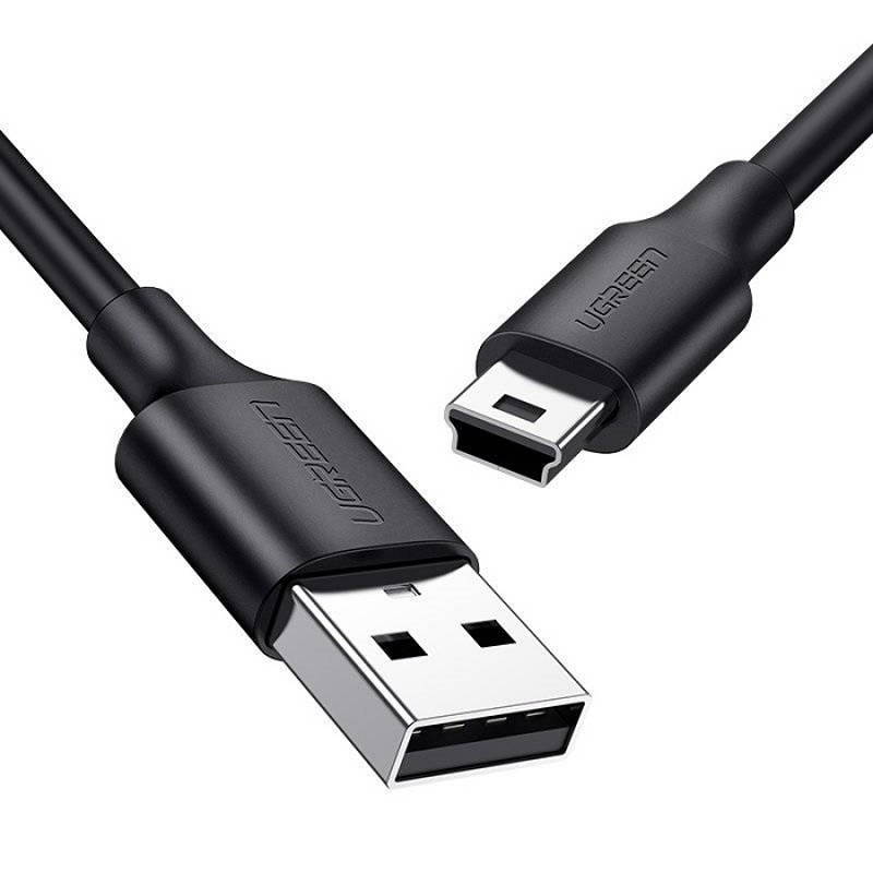 Obrazek Ugreen kabel przewód USB - mini USB 480 Mbps 1,5 m czarny