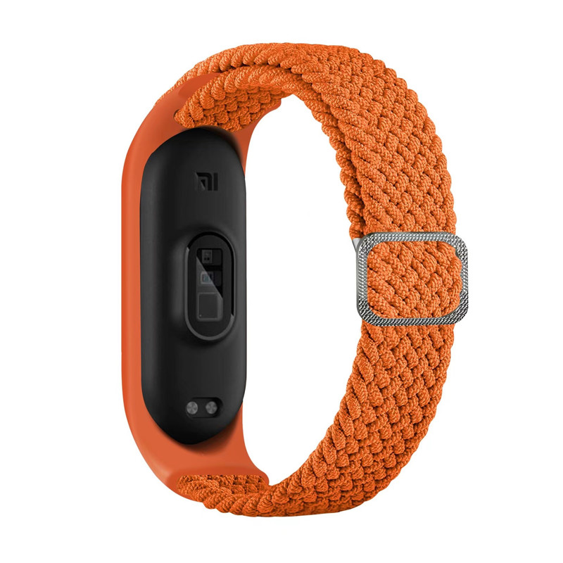 Obrazek Opaska pleciona Smart Band M3/M4/M5/M6 ORANGE / POMARAŃCZOWY