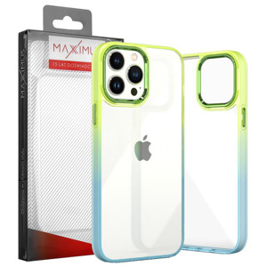 Obrazek MX RAINBOW IPHONE 14 (6.1) LIME-BLUE / ZIELONO-NIEBIESKI