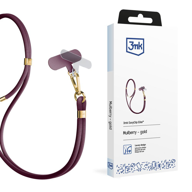 Obrazek 3MK SMYCZ EASYCLIP ELITE MULBERRY(GOLD)