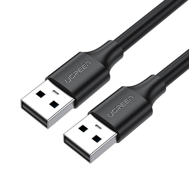 Obrazek Ugreen kabel przewód USB 2.0 męski - USB 2.0 męski 0,5 m czarny