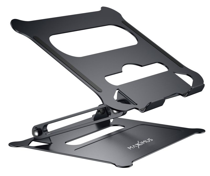 Obrazek MAXXIMUS FOLD PRO LAPTOP STAND GRAY/SZARY, regulowana podstawka