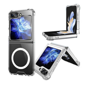 Obrazek ETUI MAGNETIC SAMSUNG GALAXY Z FLIP5 CLEAR / PRZEŹROCZYSTY