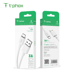 Obrazek KABEL T-PHOX EXCEED USB-C WHITE 1M