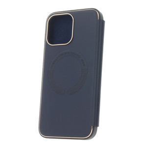 Obrazek Etui Smart Gold Frame Mag do iPhone 14 Pro Max 6,7 granatowy